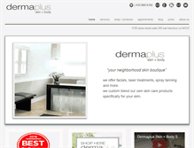 Tablet Screenshot of dermaplussf.com